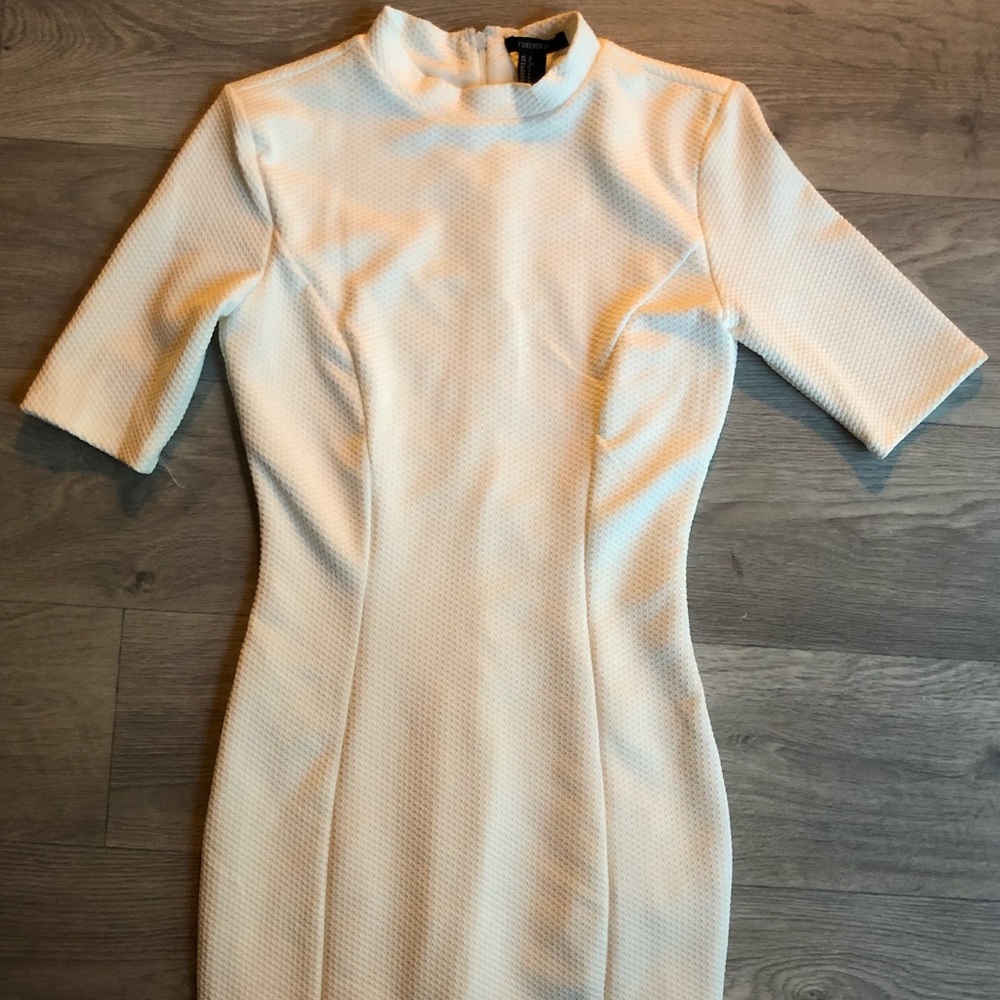 Forever 21 White Body Con Dress